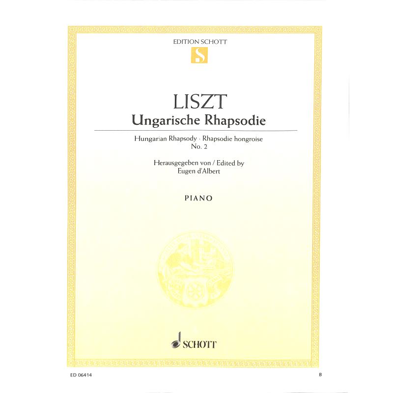 Titelbild für ED 06414 - UNGARISCHE RHAPSODIE 2 CIS-MOLL