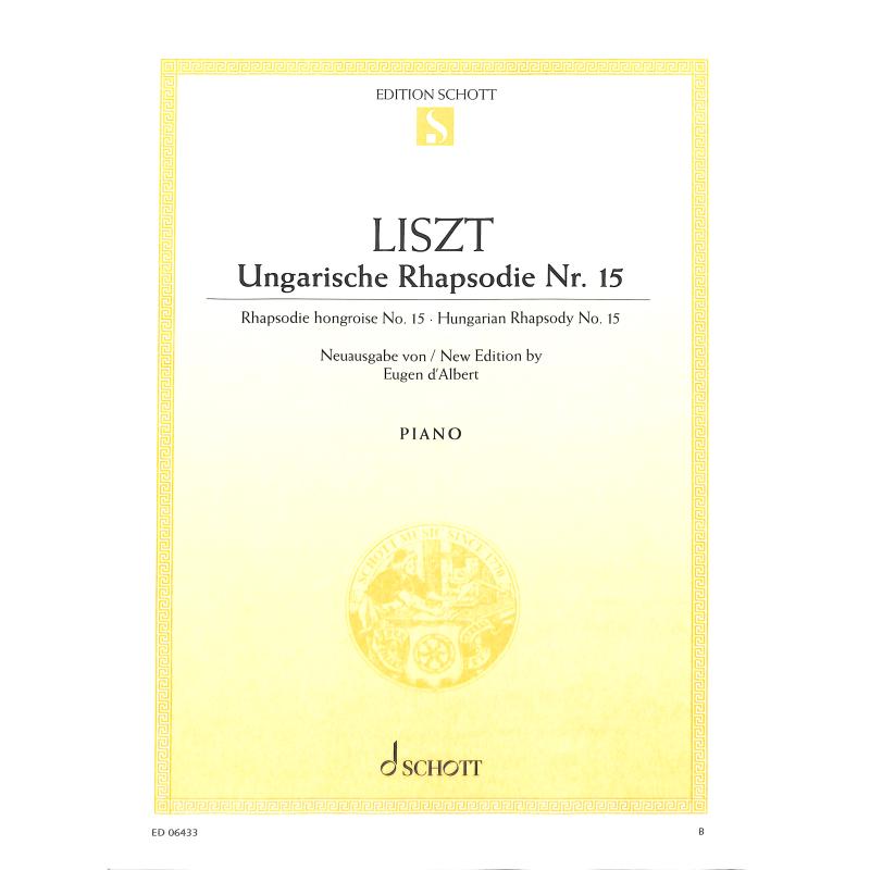 Titelbild für ED 06433 - UNGARISCHE RHAPSODIE 15 A-MOLL