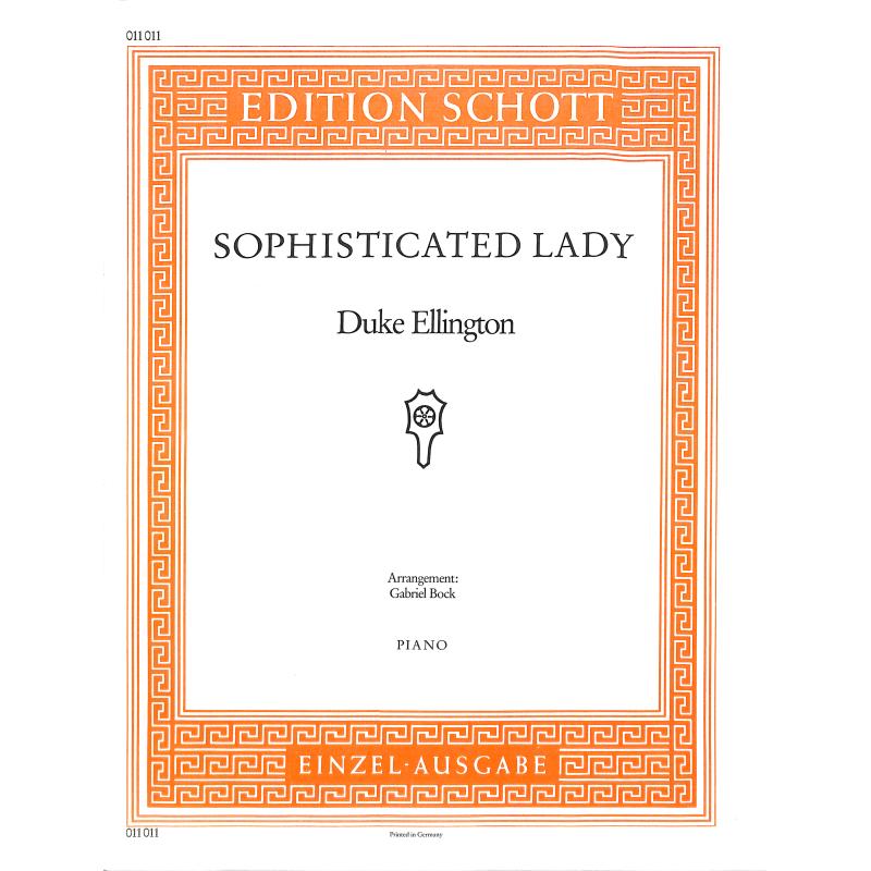 Titelbild für ED 011011 - SOPHISTICATED LADY