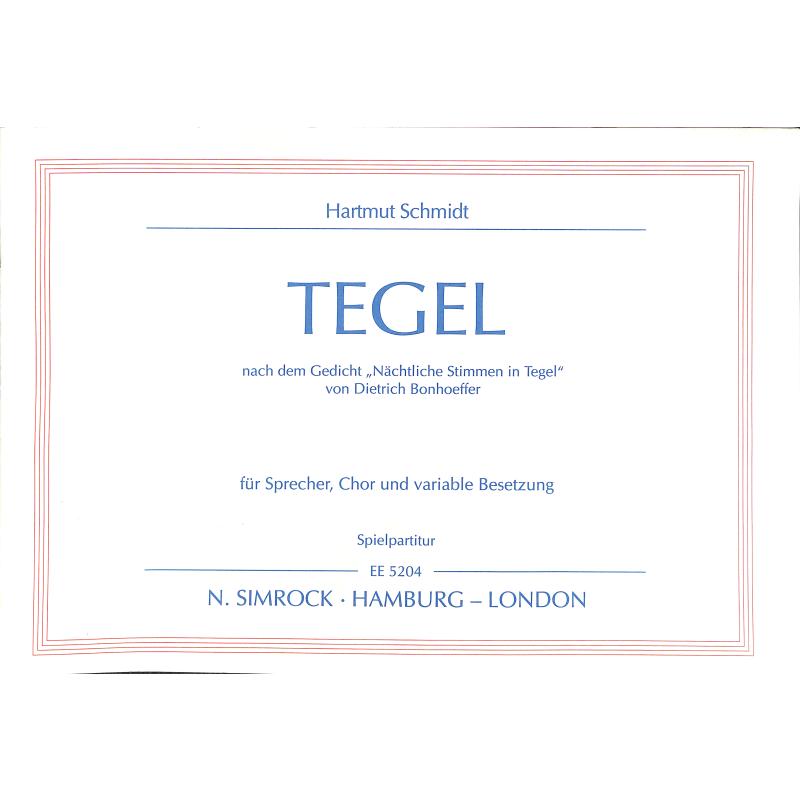 Titelbild für EE 5204 - TEGEL (NACH EINEM BONHOEFFER GE