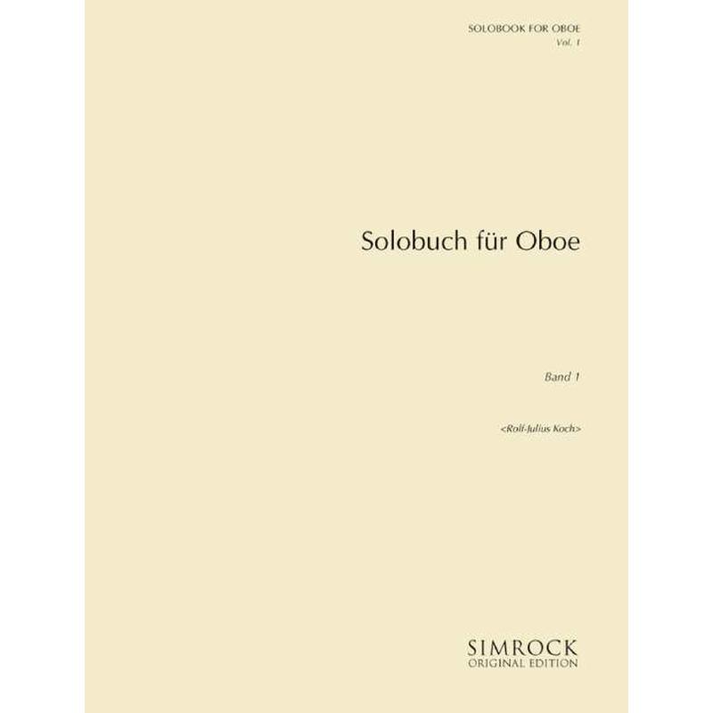 Titelbild für EE 0699 - SOLOBUCH FUER OBOE 1