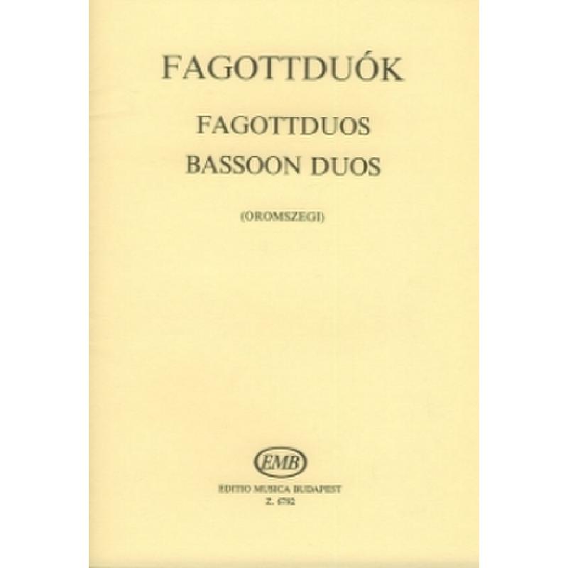 Titelbild für EES 476 - FAGOTT DUOS