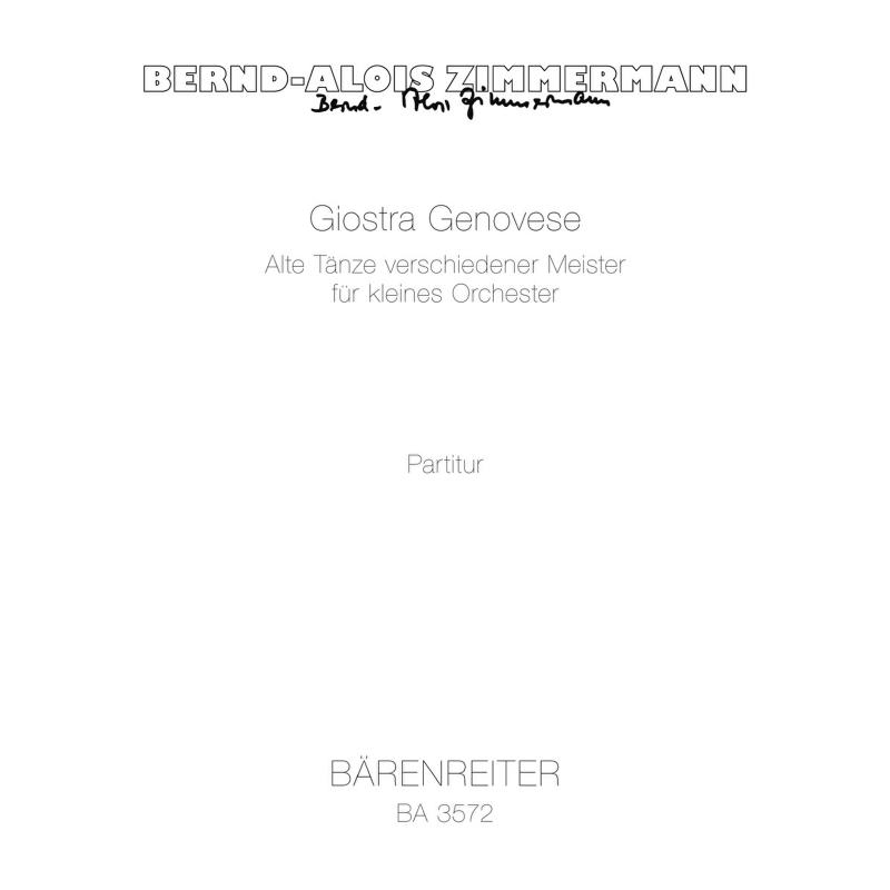 Titelbild für BA 3572 - GIOSTRA GENOVESE