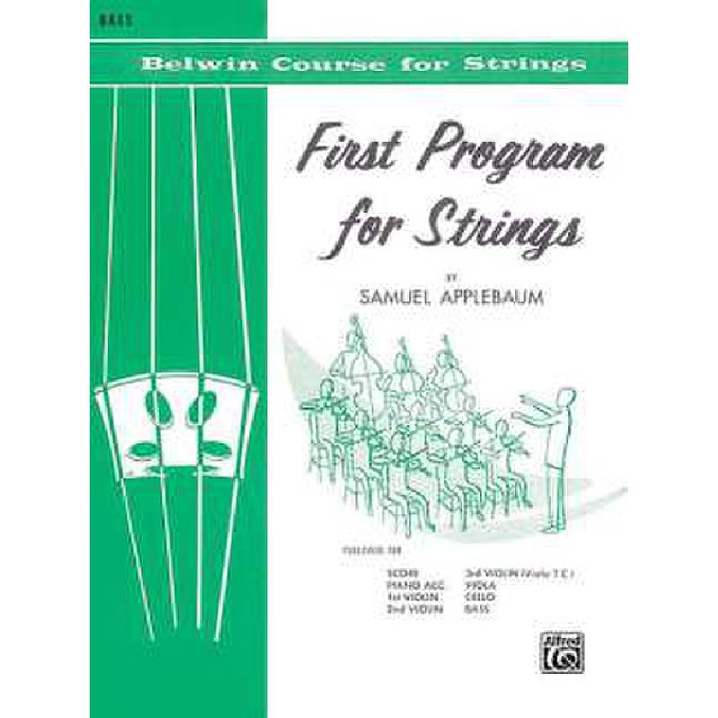 Titelbild für EL 02001 - FIRST PROGRAM FOR STRINGS