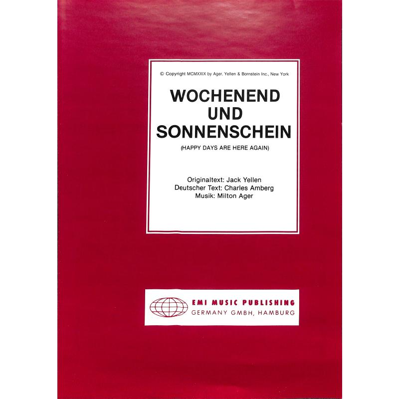 Titelbild für EMI 1057 - WOCHENEND + SONNENSCHEIN