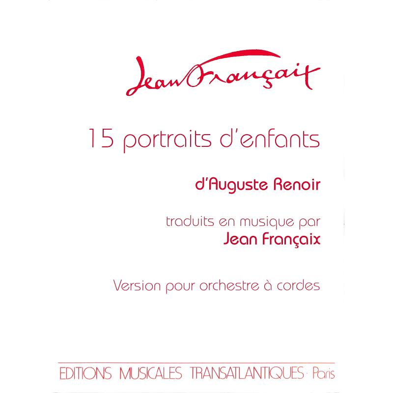Titelbild für ETR 1173 - 15 PORTRAITS D'ENFANTS D'AUGUSTE RENOIR
