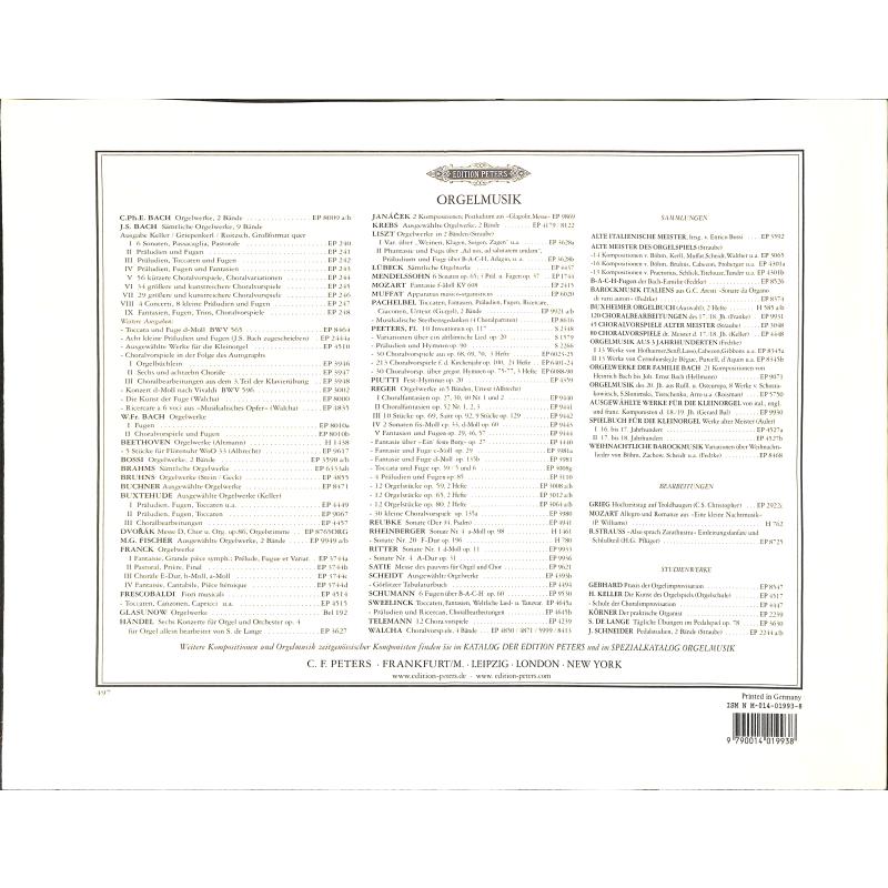 Notenbild für EP 3946 - ORGELBUECHLEIN BWV 599-644