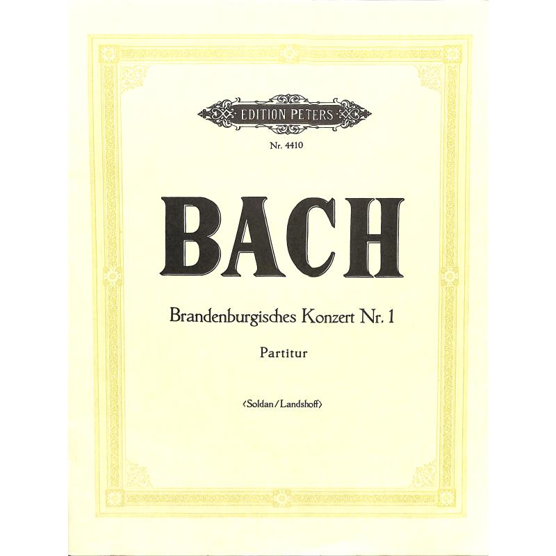 Titelbild für EP 4410 - BRANDENBURGISCHES KONZERT 1 F-DUR BWV 1046