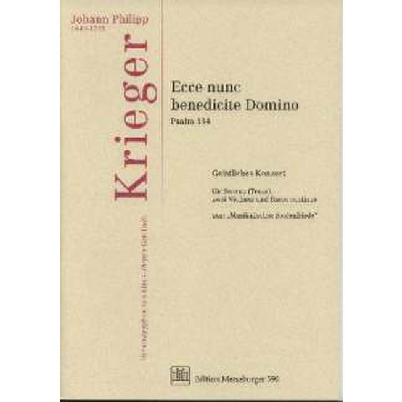 Titelbild für MERS 590 - ECCE NUNC BENEDICITE DOMINO - PSALM 134