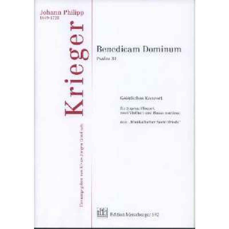 Titelbild für MERS 592 - BENEDICAM DOMINUM - PSALM 34