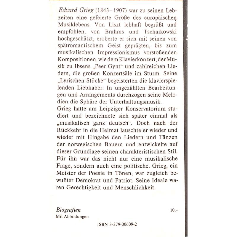 Notenbild für EPR 1362 - EDVARD GRIEG