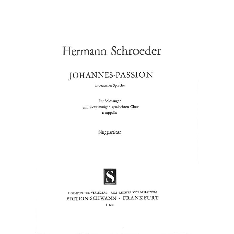 Titelbild für EPS 2283 - JOHANNES PASSION