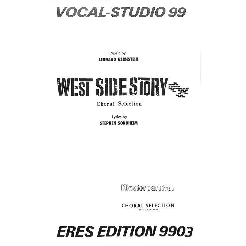 Titelbild für ERES 9903 - WEST SIDE STORY - CHORAL SELECTIONS