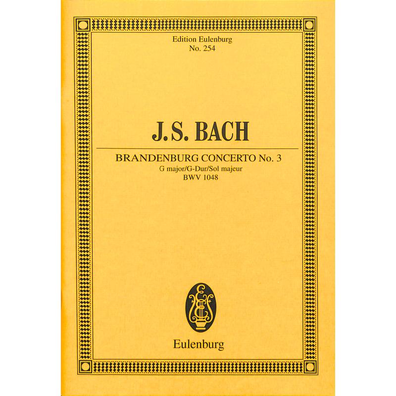 Titelbild für ETP 254 - BRANDENBURGISCHES KONZERT 3 G-DUR BWV 1048