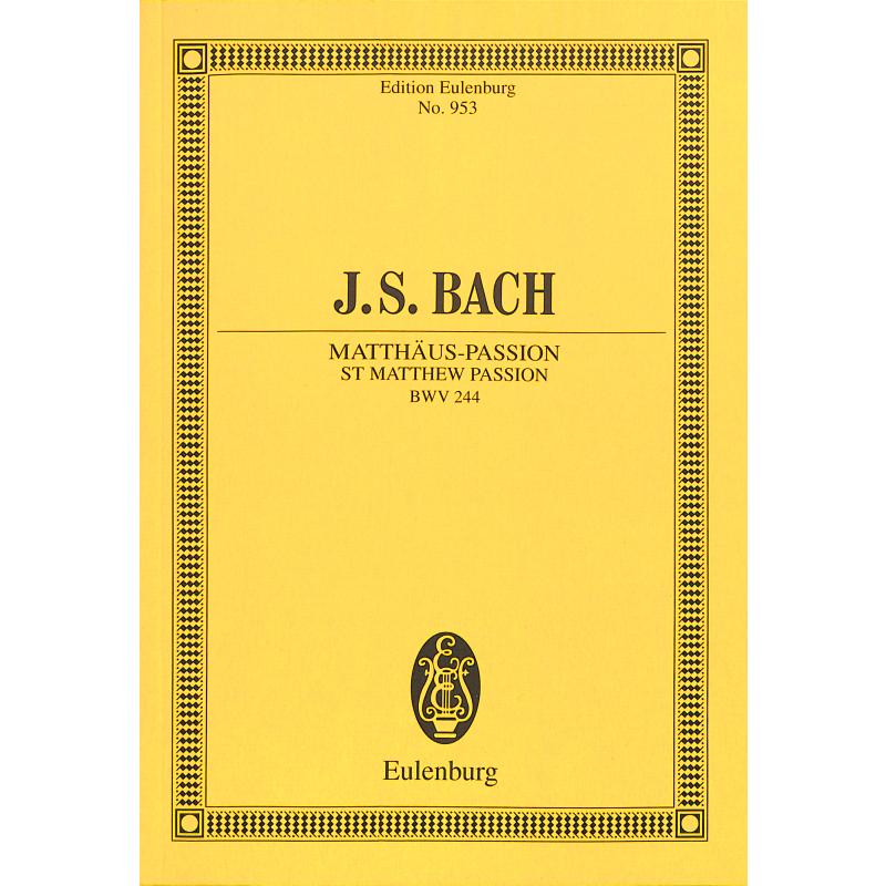 Titelbild für ETP 953 - MATTHAEUS PASSION BWV 244