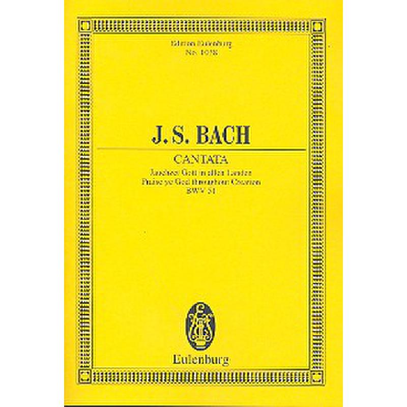 Titelbild für ETP 1038 - KANTATE 51 JAUCHZET GOTT IN ALLEN LANDEN BWV 51