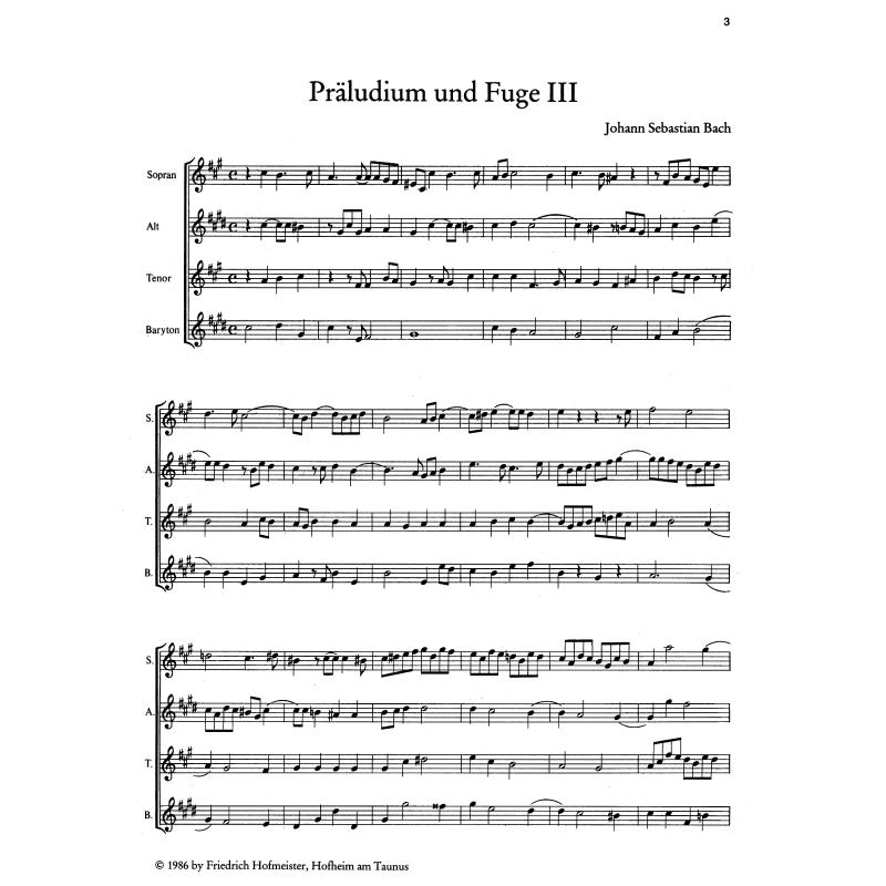 Notenbild für FH 3152 - PRAELUDIUM + FUGE 3 BWV 555