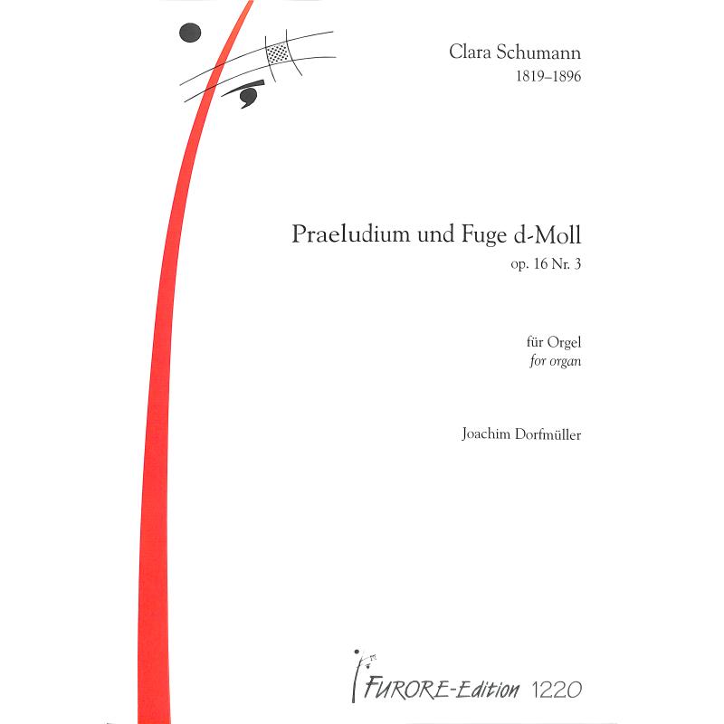 Titelbild für FUE 1220 - Präludium + Fuge d-moll op 16/3