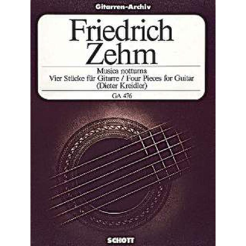 Titelbild für GA 476 - MUSICA NOTTURNA (1980)