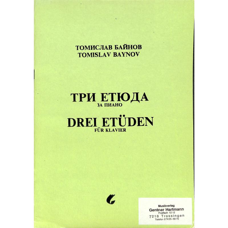 Titelbild für GENTNER 1200 - 3 ETUEDEN