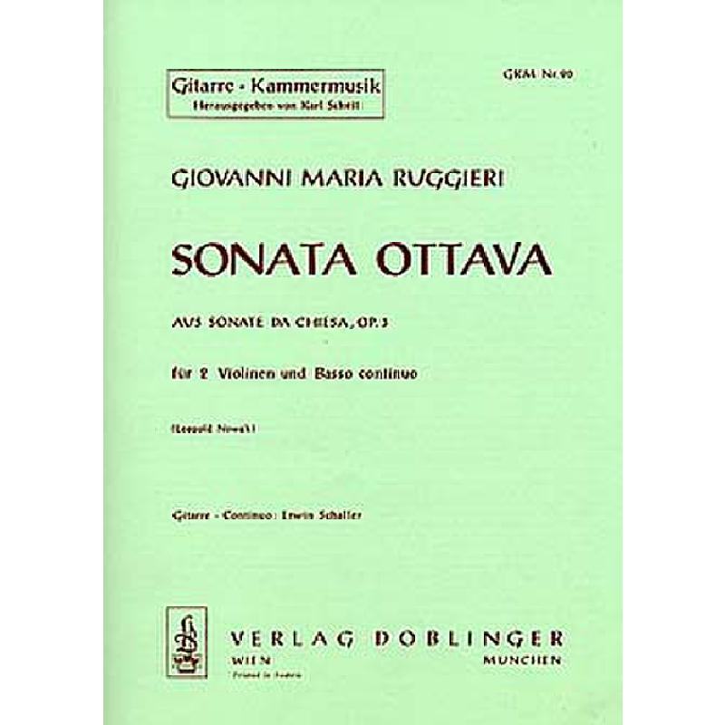 Titelbild für GKM 90 - SONATA OTTAVA (8) OP 3/8
