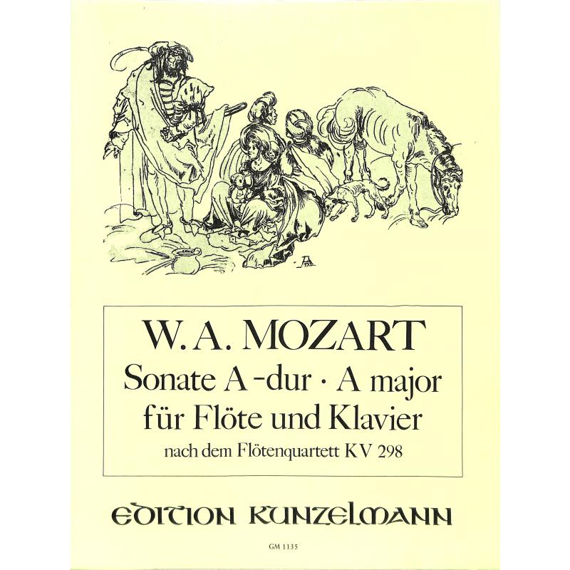 Titelbild für GM 1135 - SONATE A-DUR NACH KV 298