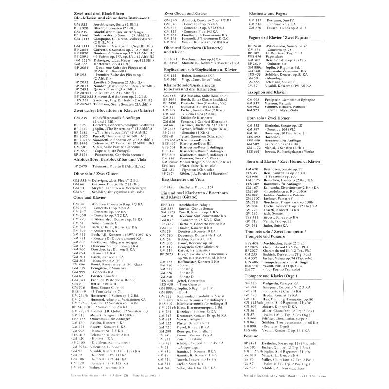 Notenbild für GM 45 - SONATE 4 A-DUR