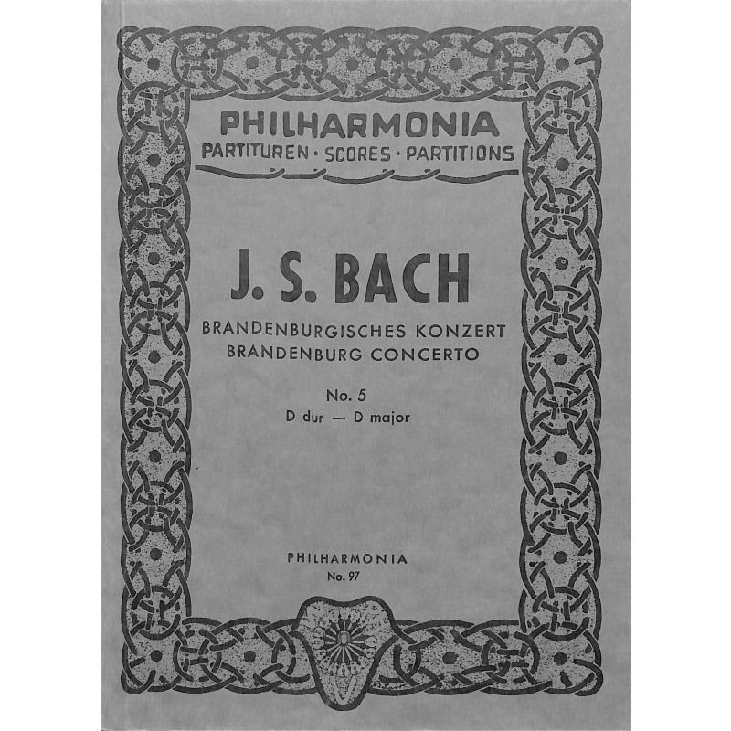Titelbild für UEPH 97 - BRANDENBURGISCHES KONZERT 5 D-DUR BWV 1050
