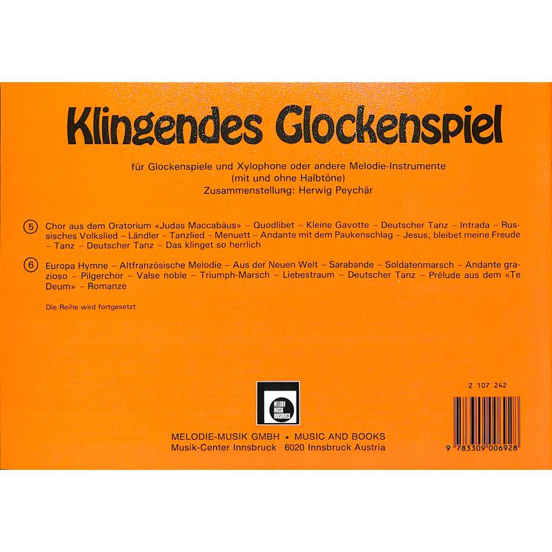 Notenbild für EMZ 2107242 - KLINGENDES GLOCKENSPIEL 1