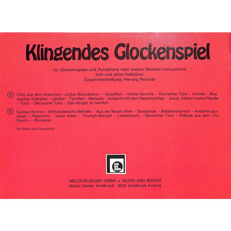 Notenbild für EMZ 2107328 - KLINGENDES GLOCKENSPIEL 6