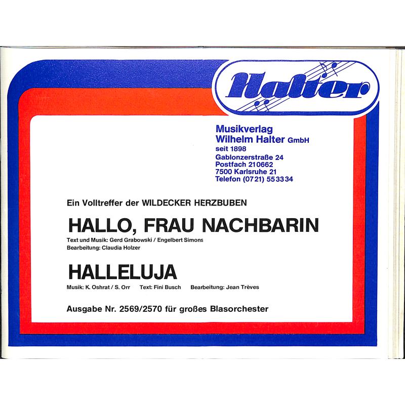Titelbild für HAL 2569 - HALLO FRAU NACHBARIN + HALLELUJA