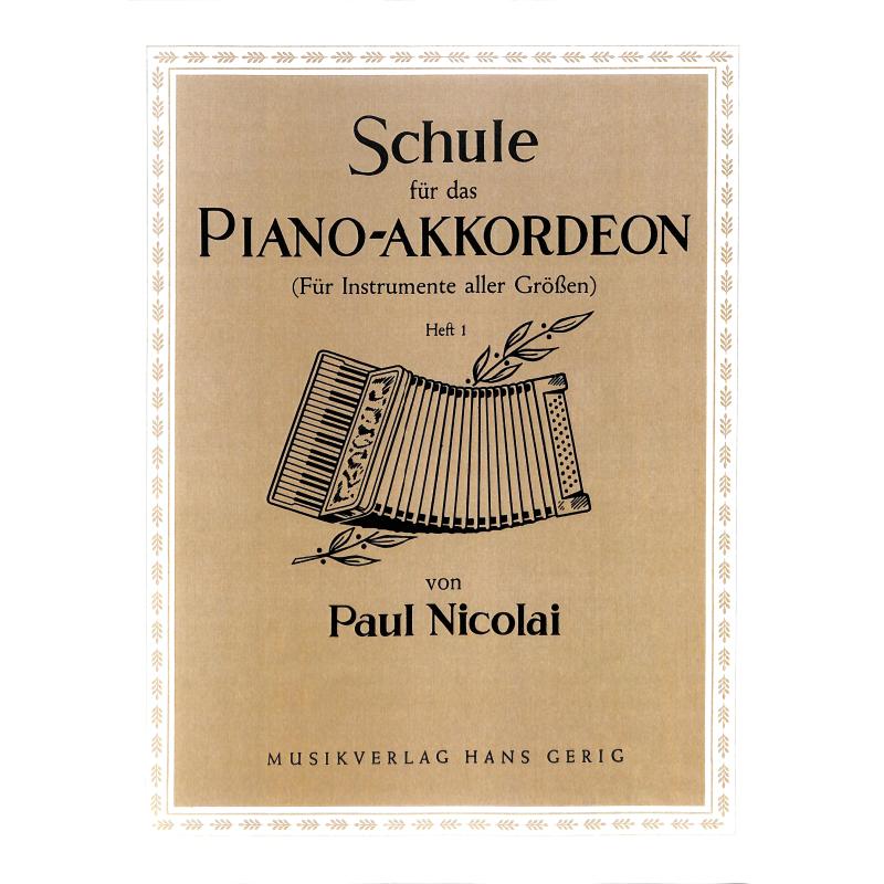 Titelbild für HG 153 - PIANO AKKORDEON SCHULE 1