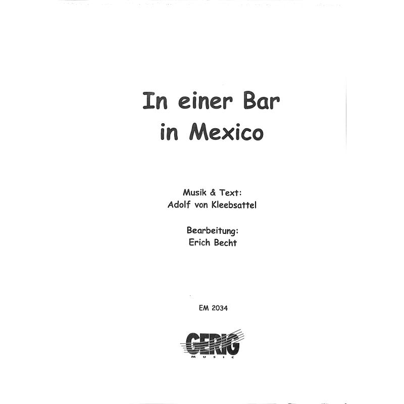 Titelbild für HGEM 2034 - IN EINER BAR IN MEXICO