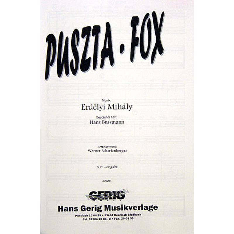 Titelbild für HGEM 607-SO - PUSZTA FOX