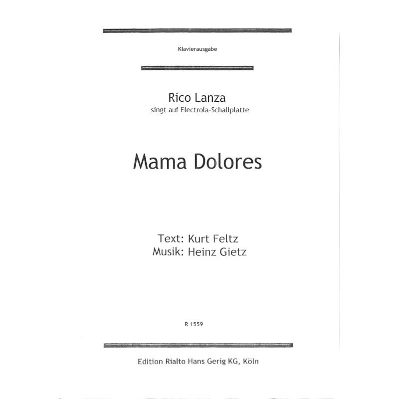 Titelbild für HGR 1559 - MAMA DOLORES