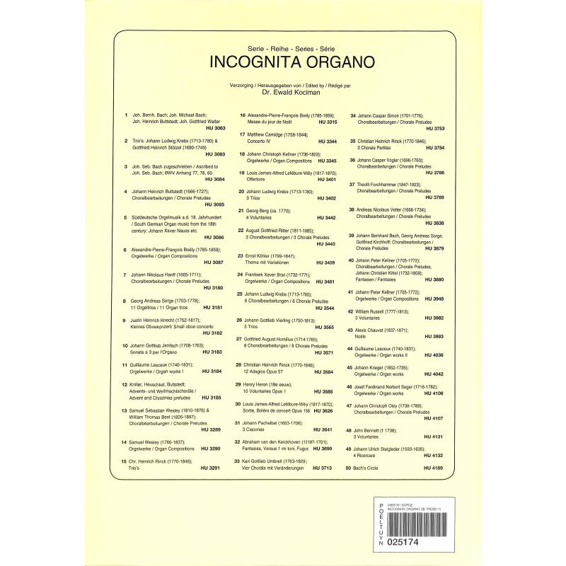 Notenbild für HU 3181 - 11 ORGELTRIOS