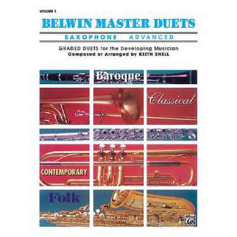 Titelbild für EL 03254 - BELWIN MASTER DUETS 1 - ADVANCED