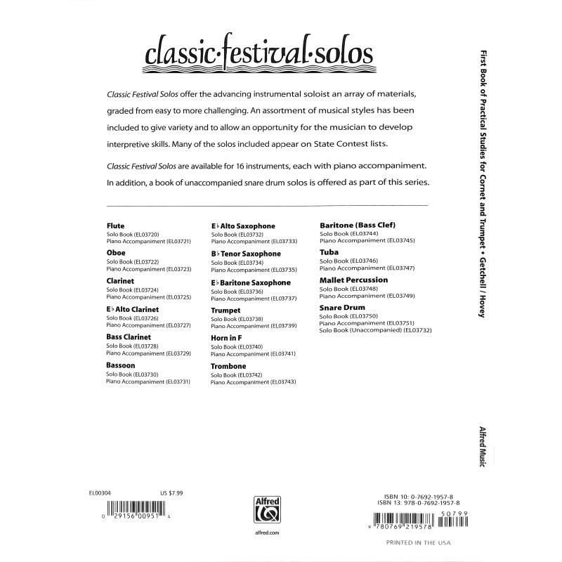 Notenbild für EL 00304 - FIRST BOOK OF PRACTICAL STUDIES 1