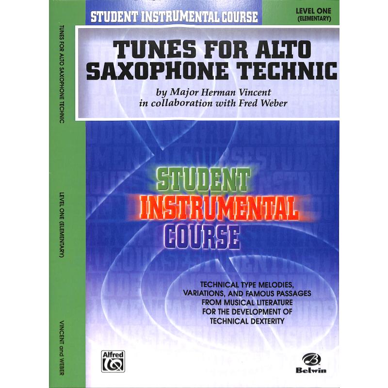 Titelbild für BIC 00133A - TUNES FOR ALTO SAXOPHON TECHNIC 1