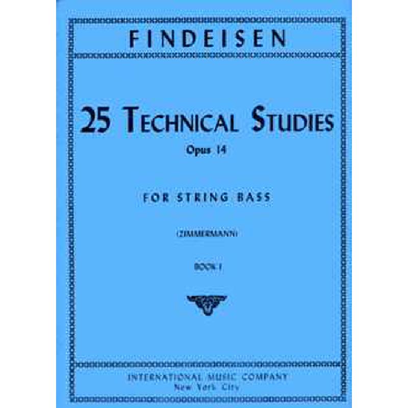 Titelbild für IMC 1368 - 25 TECHNISCHE STUDIEN 1 OP 14