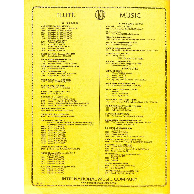 Notenbild für IMC 1620 - 40 ETUEDEN OP 101