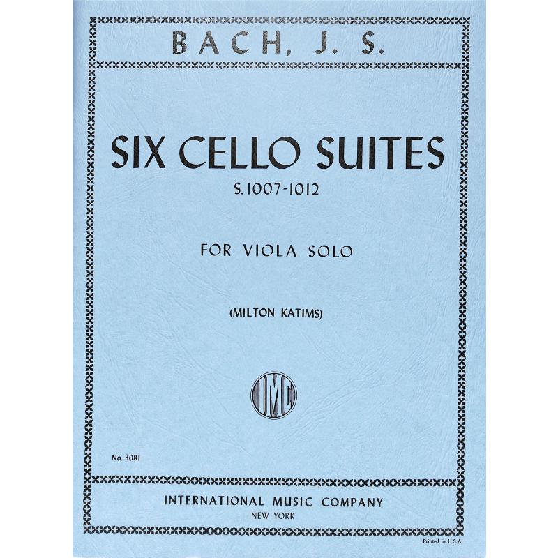 Titelbild für IMC 3081 - 6 SUITEN BWV 1007-1012 (VC)
