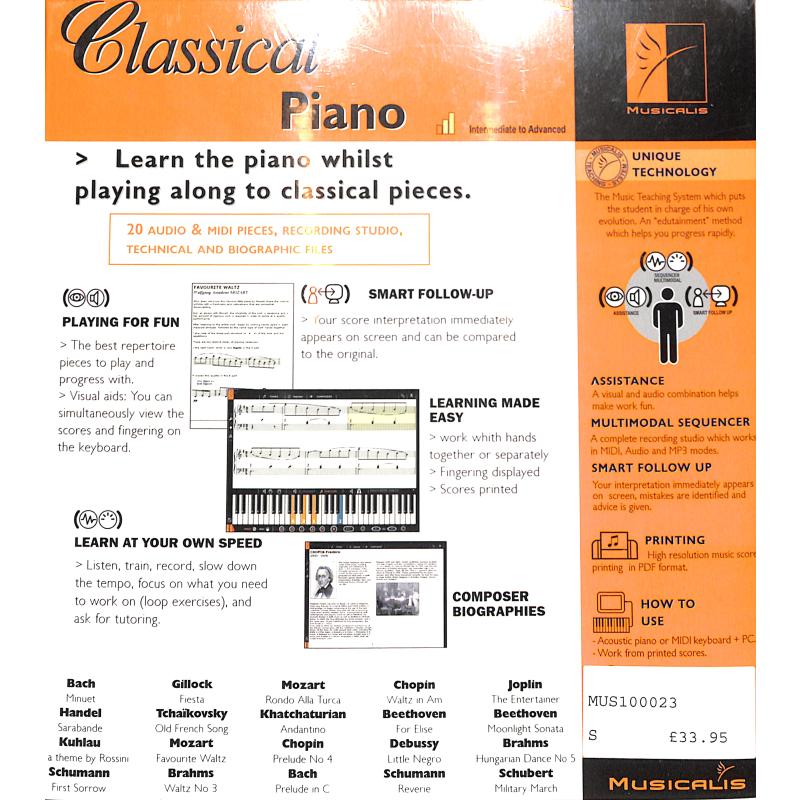 Notenbild für MSMUS 100023 - CLASSICAL PIANO