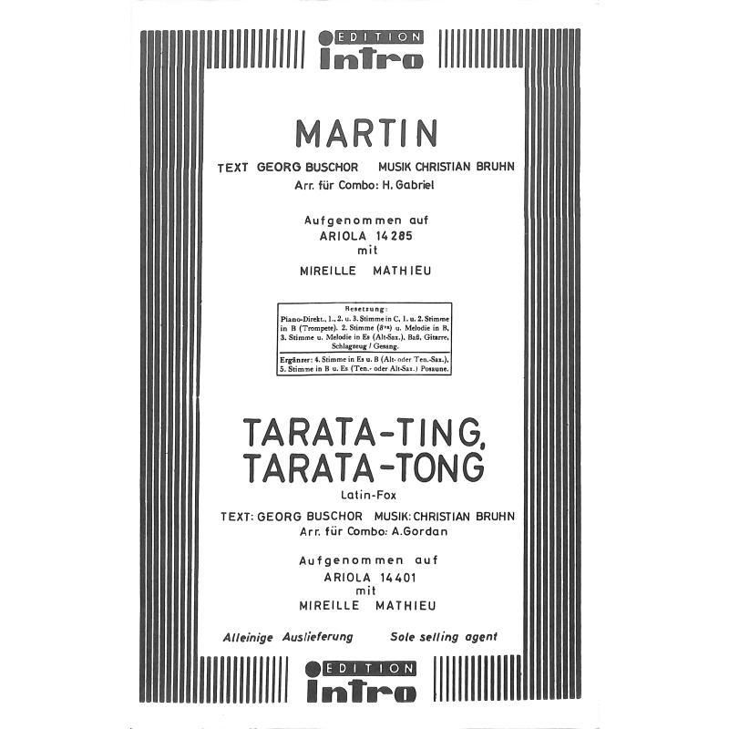 Titelbild für INTRO 1039320 - MARTIN + TARATA TING TARATA TONG