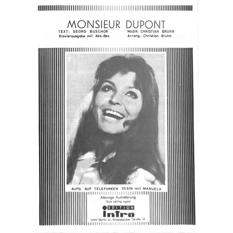 Titelbild für INTRO 1610111 - MONSIEUR DUPONT