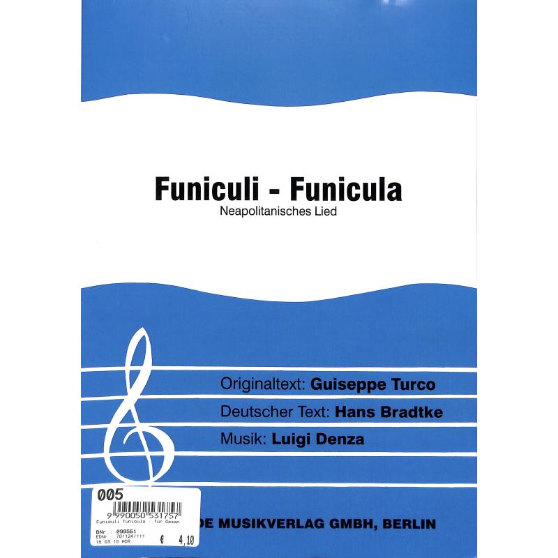 Titelbild für INTRO 70124111 - FUNICULI FUNICULA