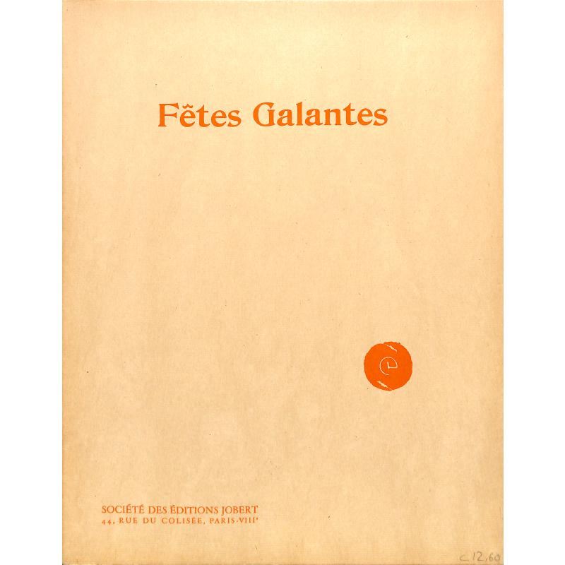 Titelbild für JOBERT 258 - FETES GALANTES