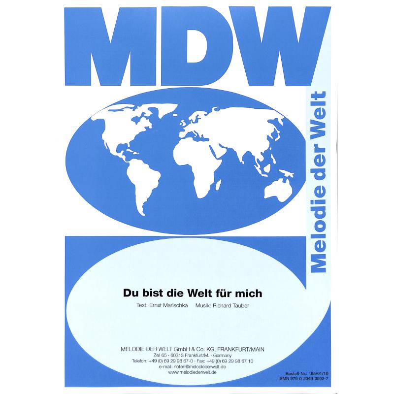 Titelbild für MDW 495-01-10 - DU BIST DIE WELT FUER MICH