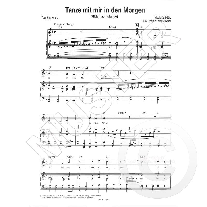 TANZE MIT MIR IN DEN MORGEN - von Goetz Karl - MDW 2272-01-10 - Noten