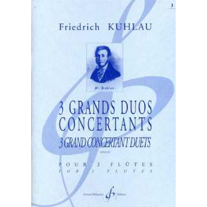 Titelbild für BILL 8049 - GRAND DUO CONCERTANT OP 87/3